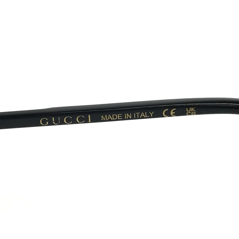 Gucci Eyeglasses Frames GG1211O 001 Shiny Black Rectangle Full Rim 51-19-145